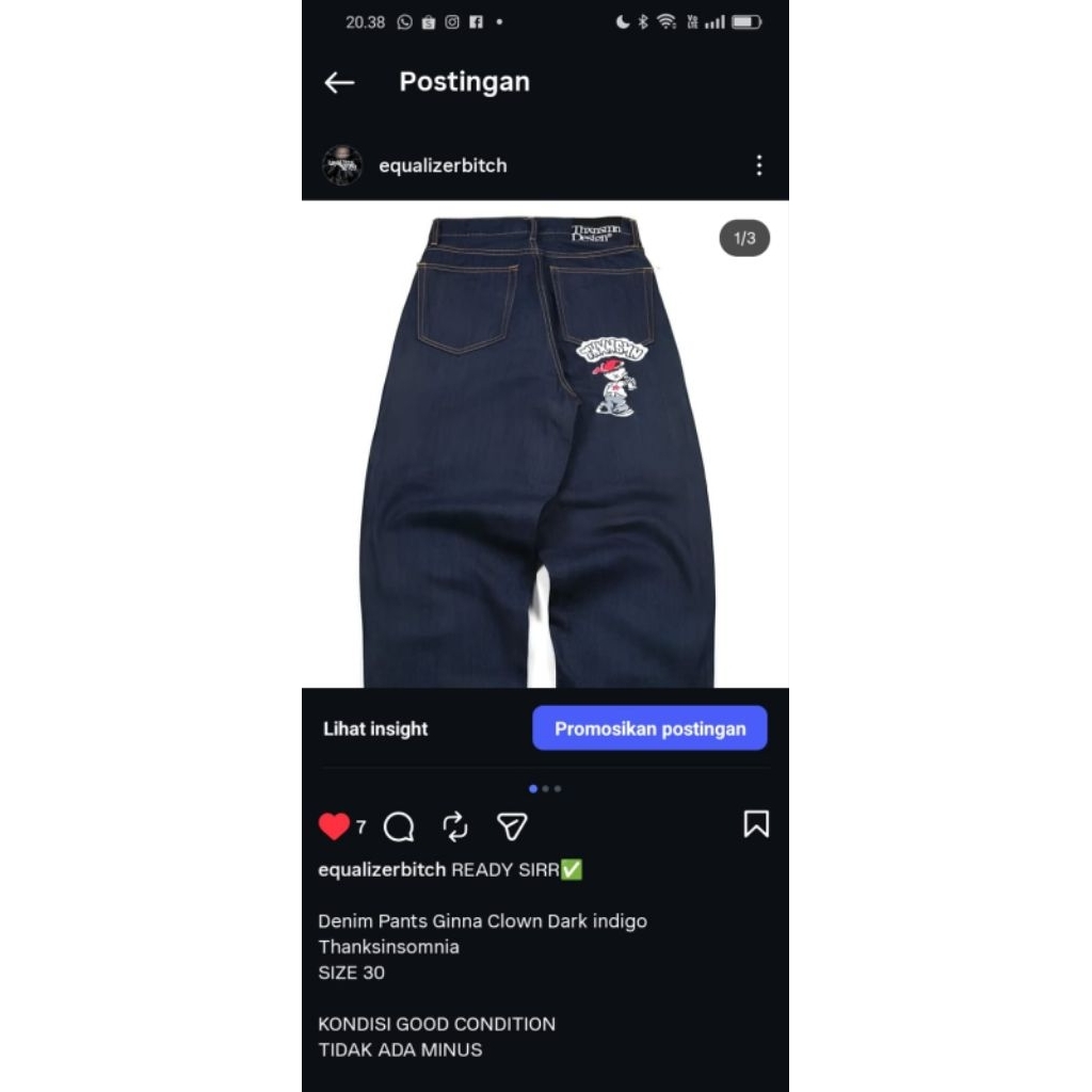 Pants ginna star dark indigo sz 30 thanksinsomnia