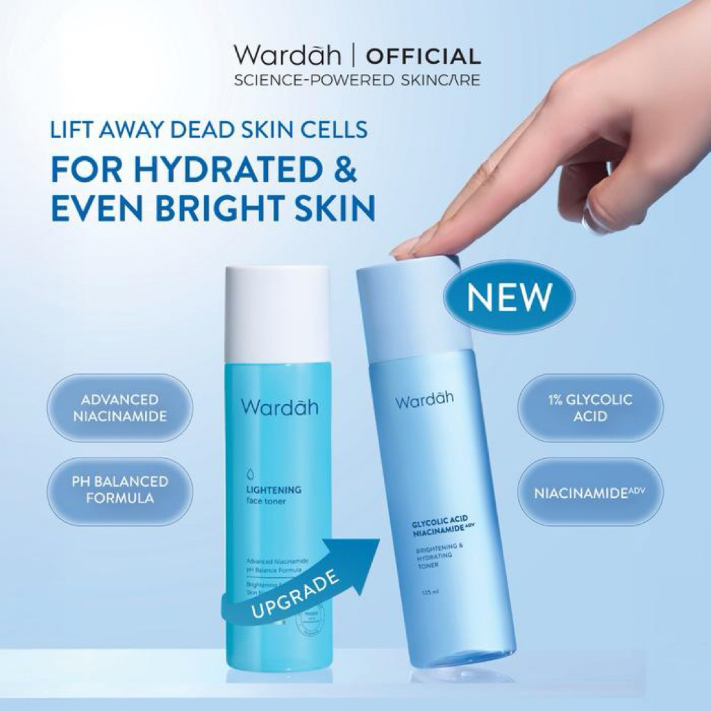 Toner Pemutih Wardah 125ml - Mencerahkan, Melembapkan, Menyegarkan Kulit