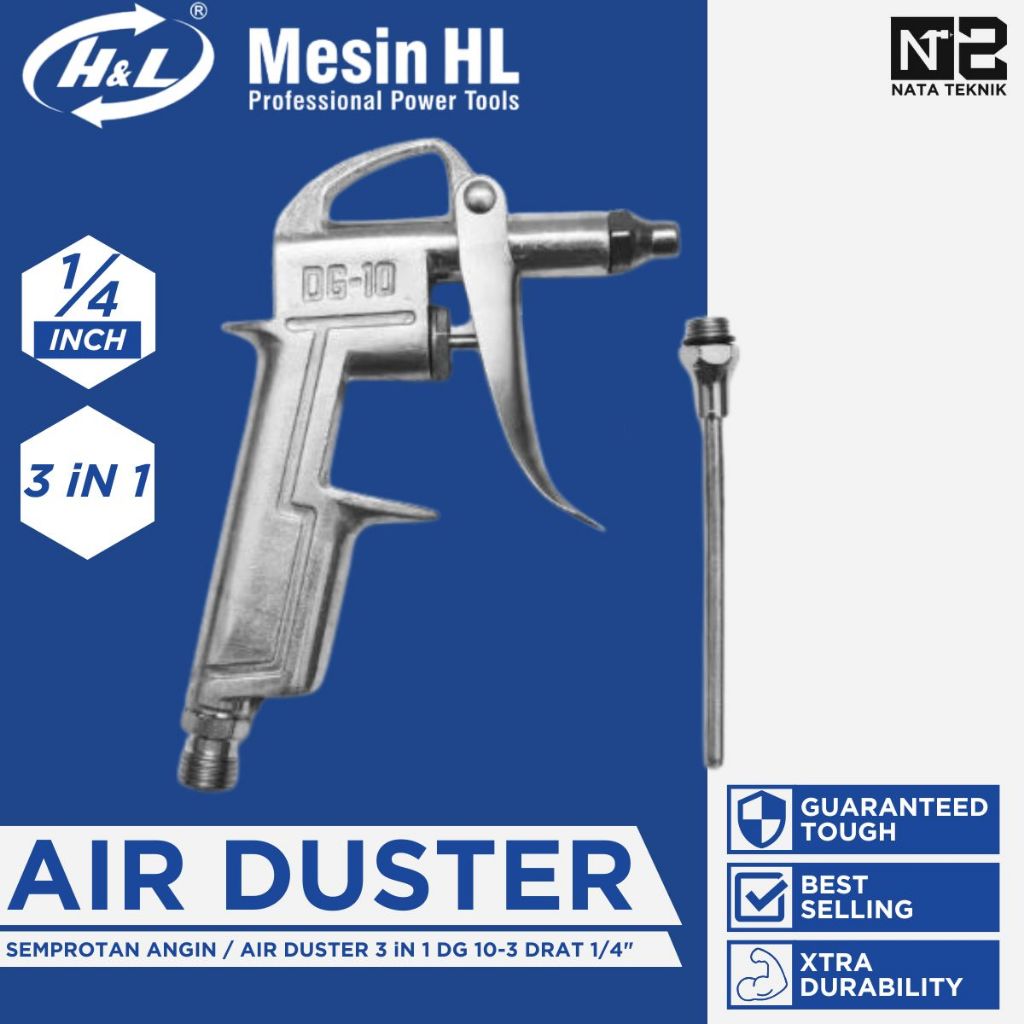 H&L HL Air Duster 3 iN 1 DG 10-3 Semprotan Angin F/ Kompresor