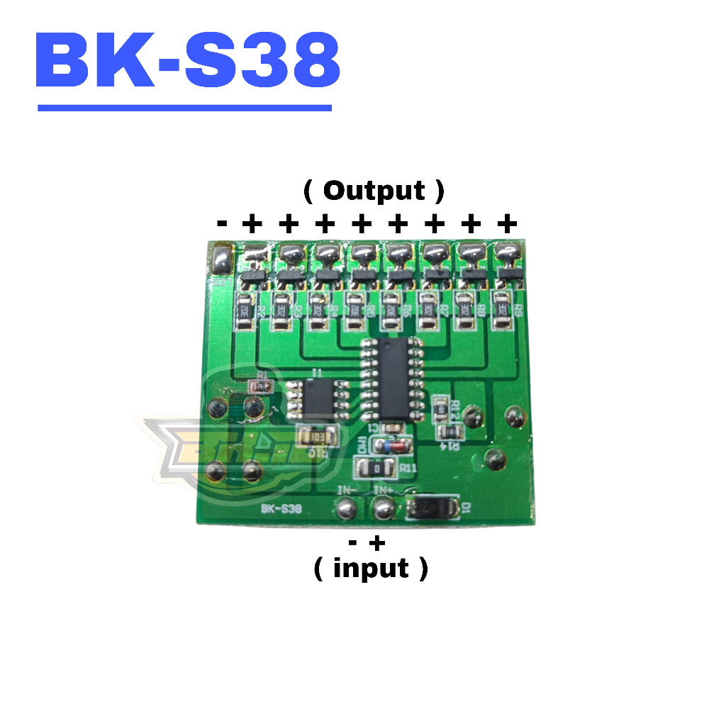 Modul LED BK-S38 8TR 10 Mode Kedip S38 8 Jalur Auto & Manual