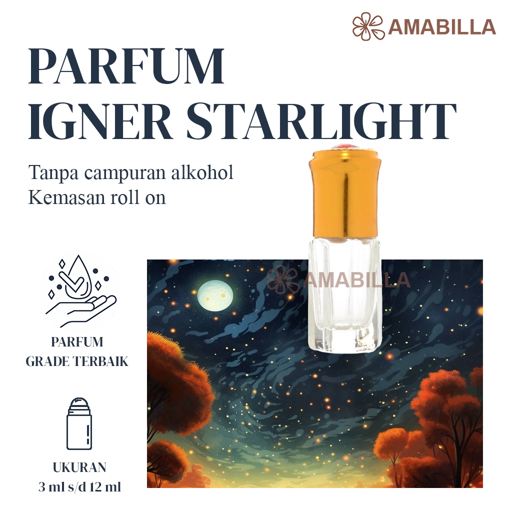 Parfum Aroma IGNER STARLIGHT Original Non Alkohol 3ml Parfum Original Bibit Parfum Murni Minyak Wang