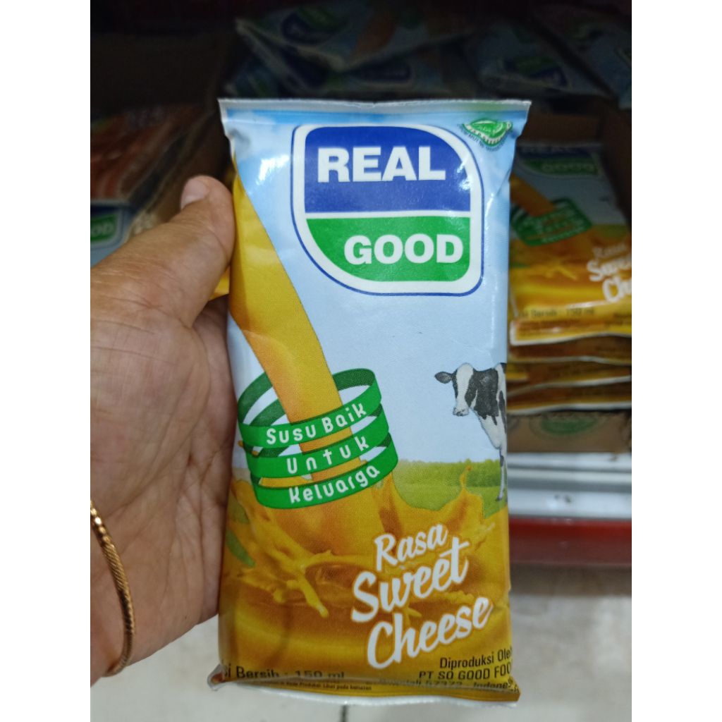 Real good susu kemasan bantal sweet cheese 150ml