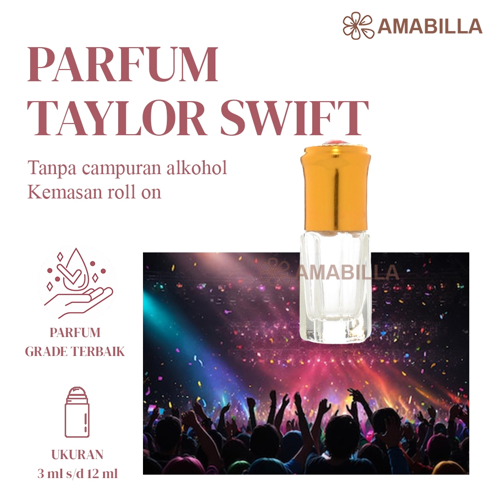 Parfum Aroma TAYLOR SWIFT Original Non Alkohol 3ml Parfum Original Bibit Parfum Murni TAYLOR SWIFT M