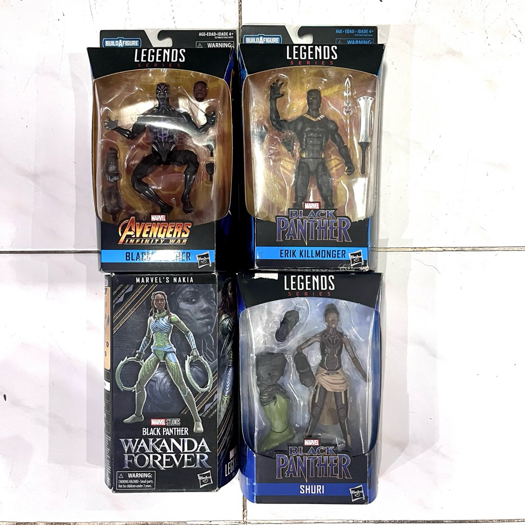 Marvel Legends Black Panther Killmonger Shuri Nakia