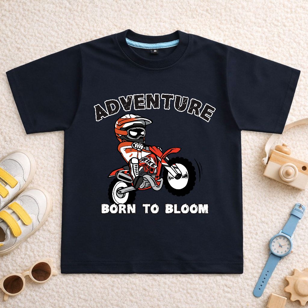 Mimoa | Kaos Anak Usia 1 - 14 Tahun Cotton Combed S30 | Adventure Sepeda Trail Anak Laki-Laki