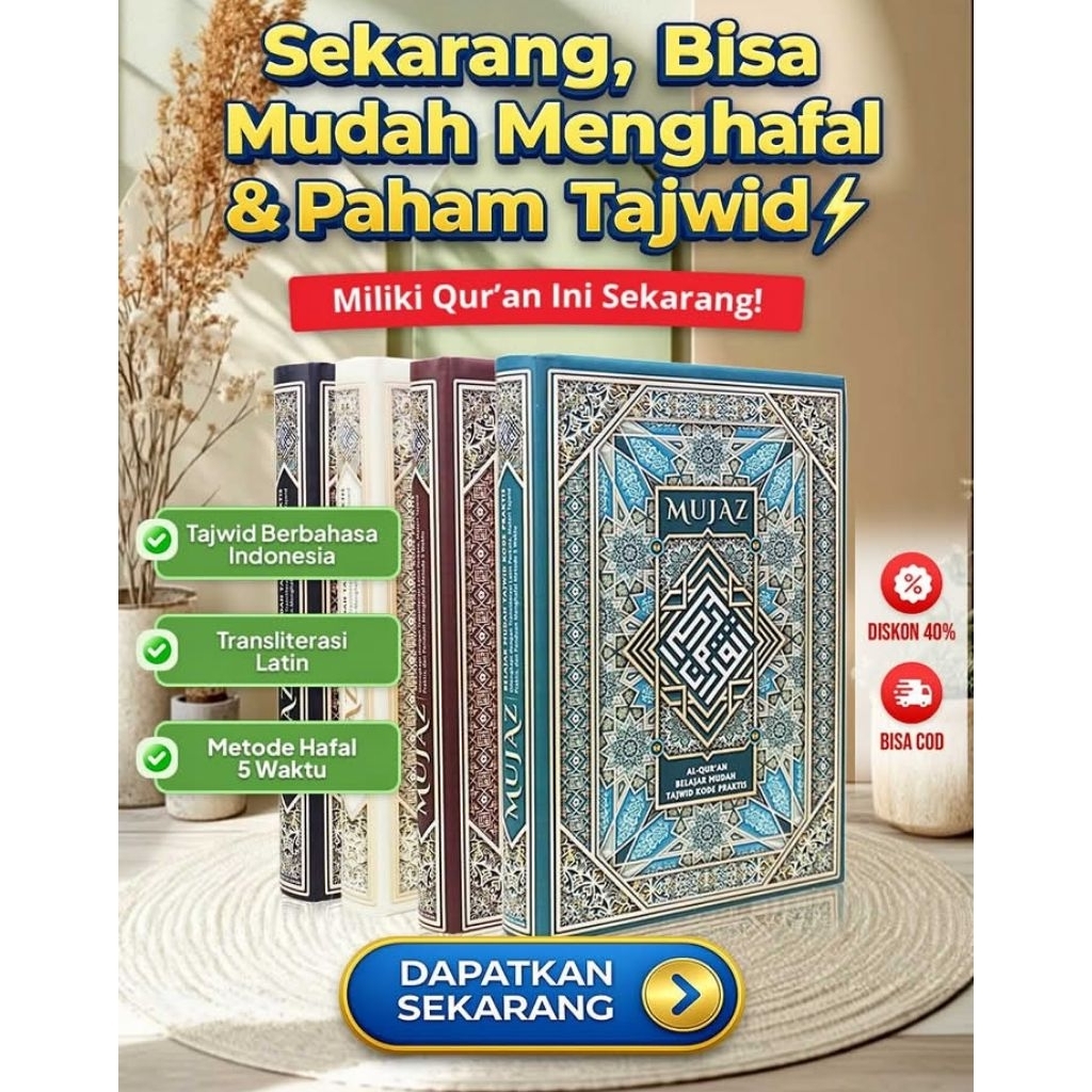AL QUR'AN MUJAZ ALIQA ORIGINAL | TAJWID MUDAH
