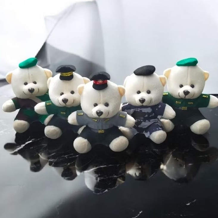 boneka profesi polisi 16cm boneka buket wisuda hadiah kado