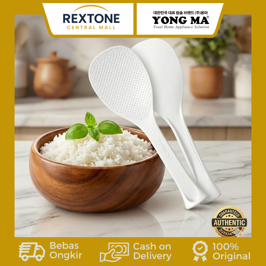 [ORIGINAL] Sendok Nasi Yong Ma - Centong Magic Com Rice Cooker Anti Lengket Tidak Menggores Panci