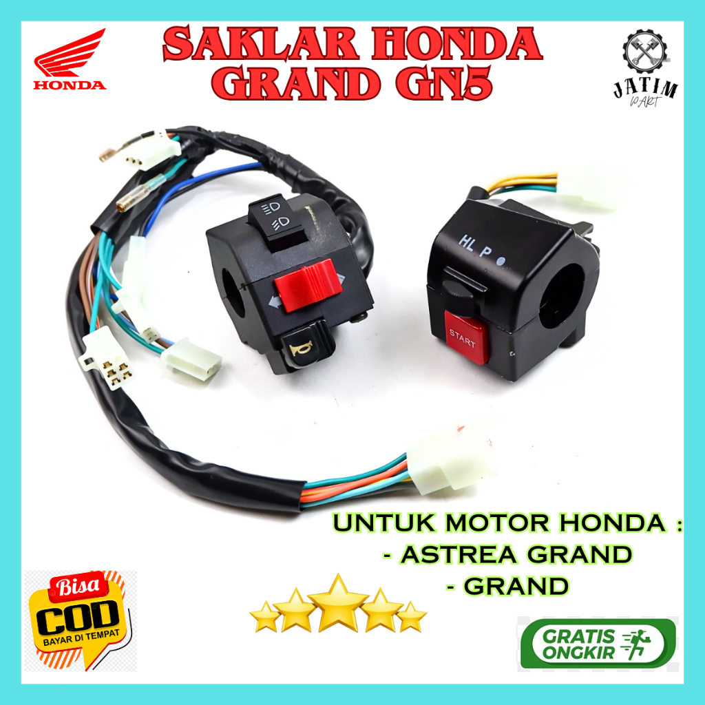 Saklar Motor Honda Grand Ori / Holder Kanan + Kiri Honda Astrea Grand Original Premium - GN5