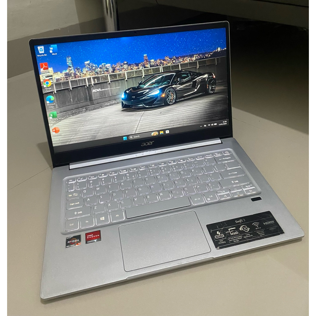 ACER Swift 3 Ryzen 5  4000 Series RAM 8GB SSD 512Gb Fullset