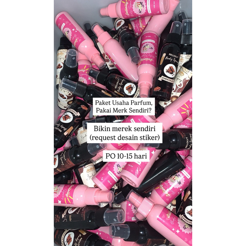 Paket usaha parfum merk sendiri bikin brand parfum sendiri free design sticker