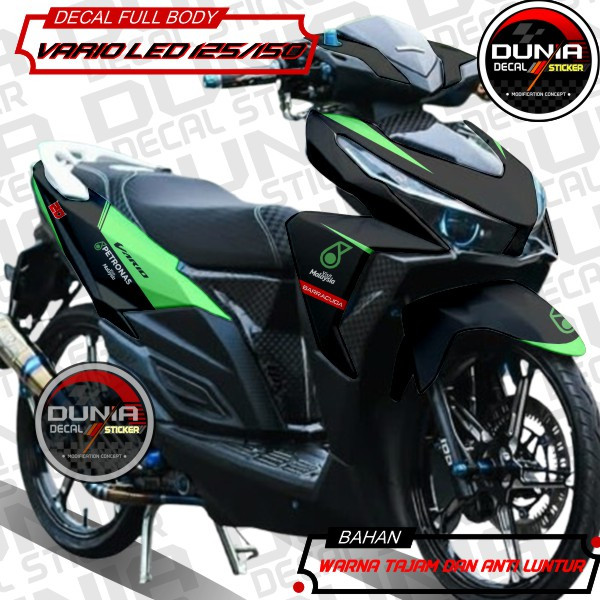 Decal Vario 125 Old Full Body Kanji Japan Sticker KZR 2012-2015 Laminasi Glossy Doff Decal Vario 125