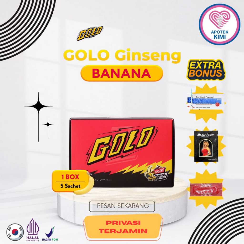 GOLO GINSENG Ori minuman dengan Korean Gingseng meningkatkan daya tahan Pria