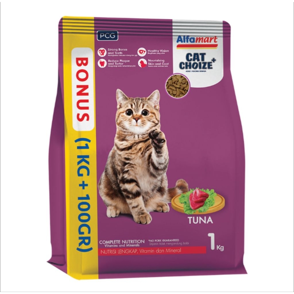 Alfamart Cat Choize Makanan Kucing Kering Adult Rasa Tuna 1 kg