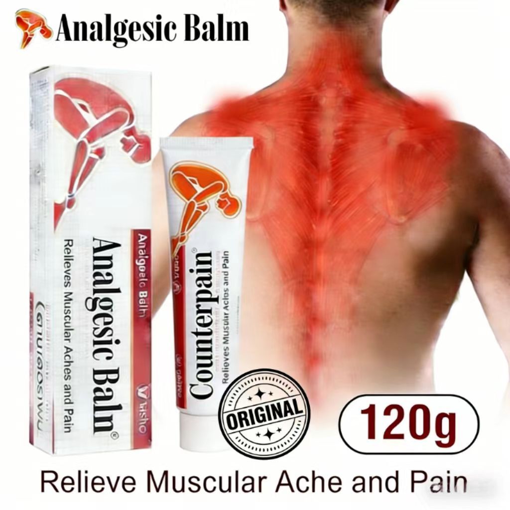 ORI & EXP2028 Thailand Counterpain 120gr Conterpain Salep Cream Analgesic Balm Meringankan Nyeri Oto