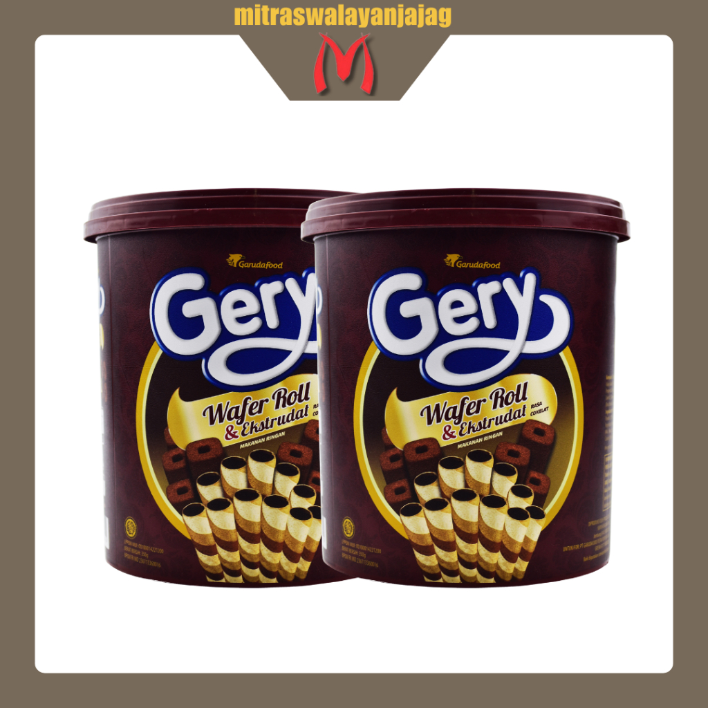 [Satuan & Dus] Gery Wafer Roll 350gr Kemasan Timba | Kue Lebaran | Kue Kering |