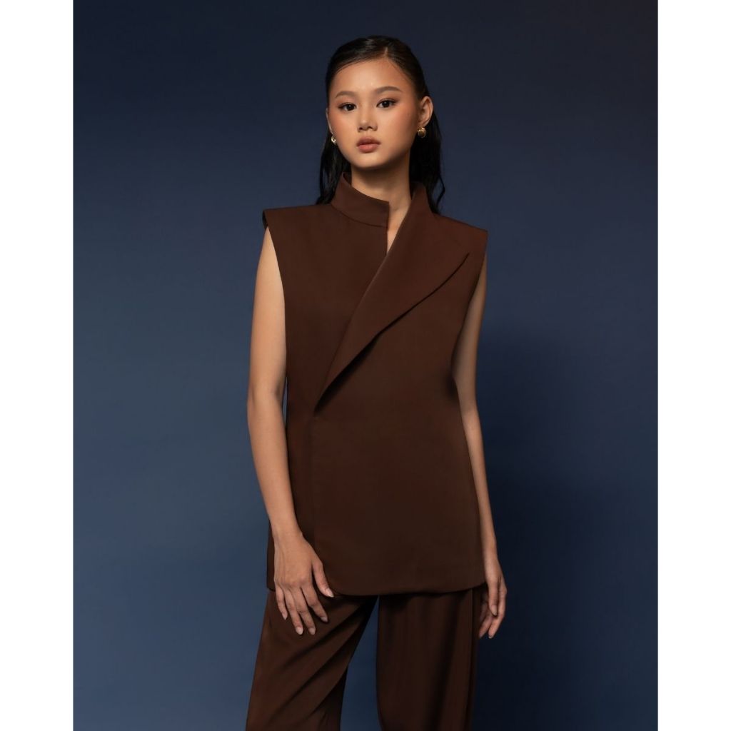 FLOMORS - RILLE TOP BROWN