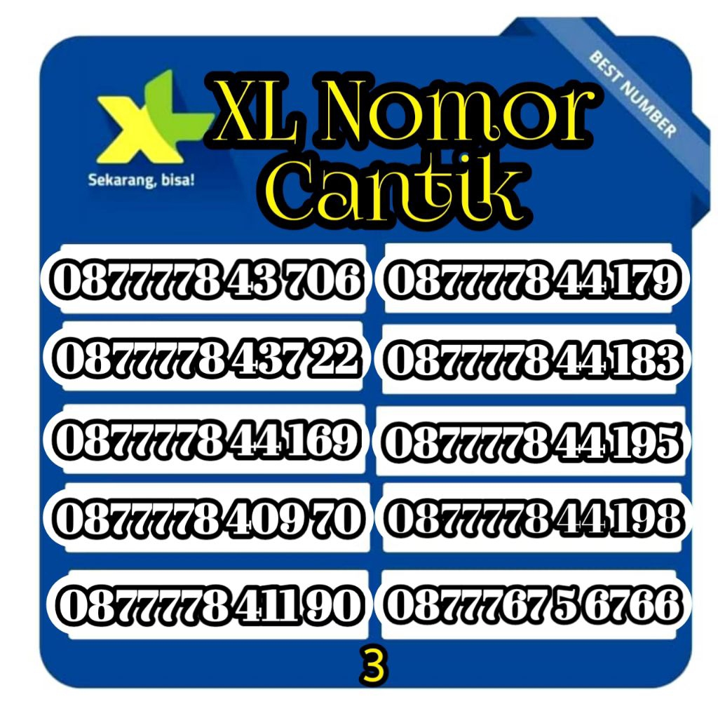 promo perdana XL nomor cantik 11angka(Cek Deskripsi)