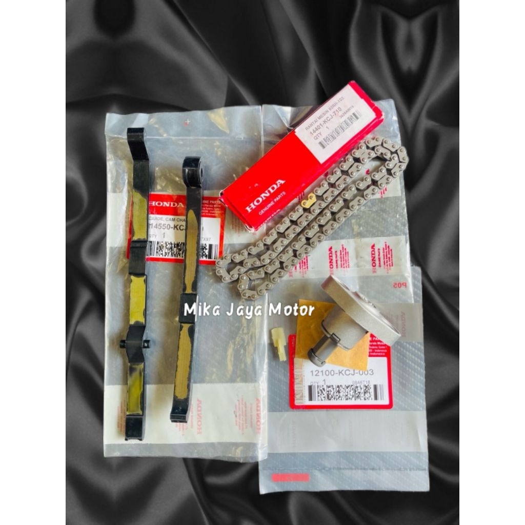 Tonjokan keteng KCT+Karet Tensioner KCJ+Rantai keteng KCJ Honda Tiger 2000 Tiger Revo ORI