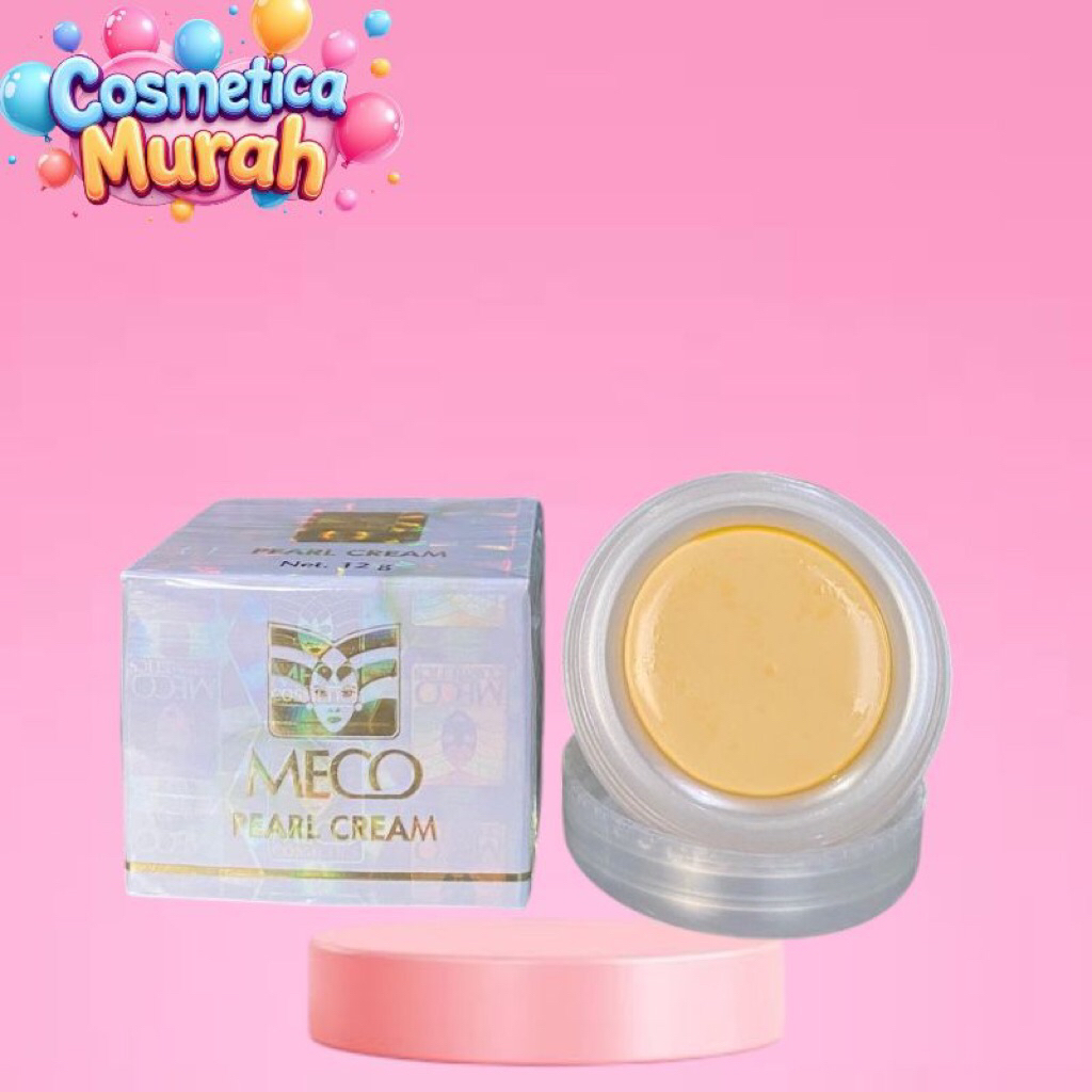 un.ax] MECO pearl cream day night cream cerah dan memutihkan wajah texture padat foundation