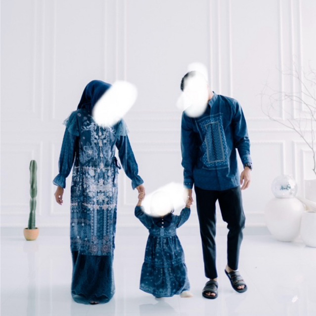 Preloved vanilla hijab sarimbit (ibu ayah tanpa anak)