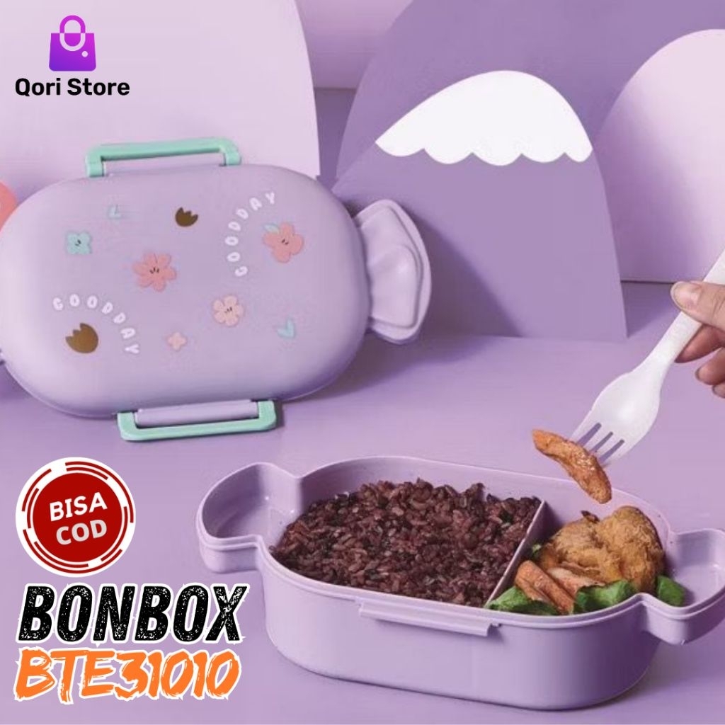 Bonbox Lunch Box BTE31010 / Kotak Bekal Bonbox / Kotak Makan Bonbox - Qori Store Indonesia