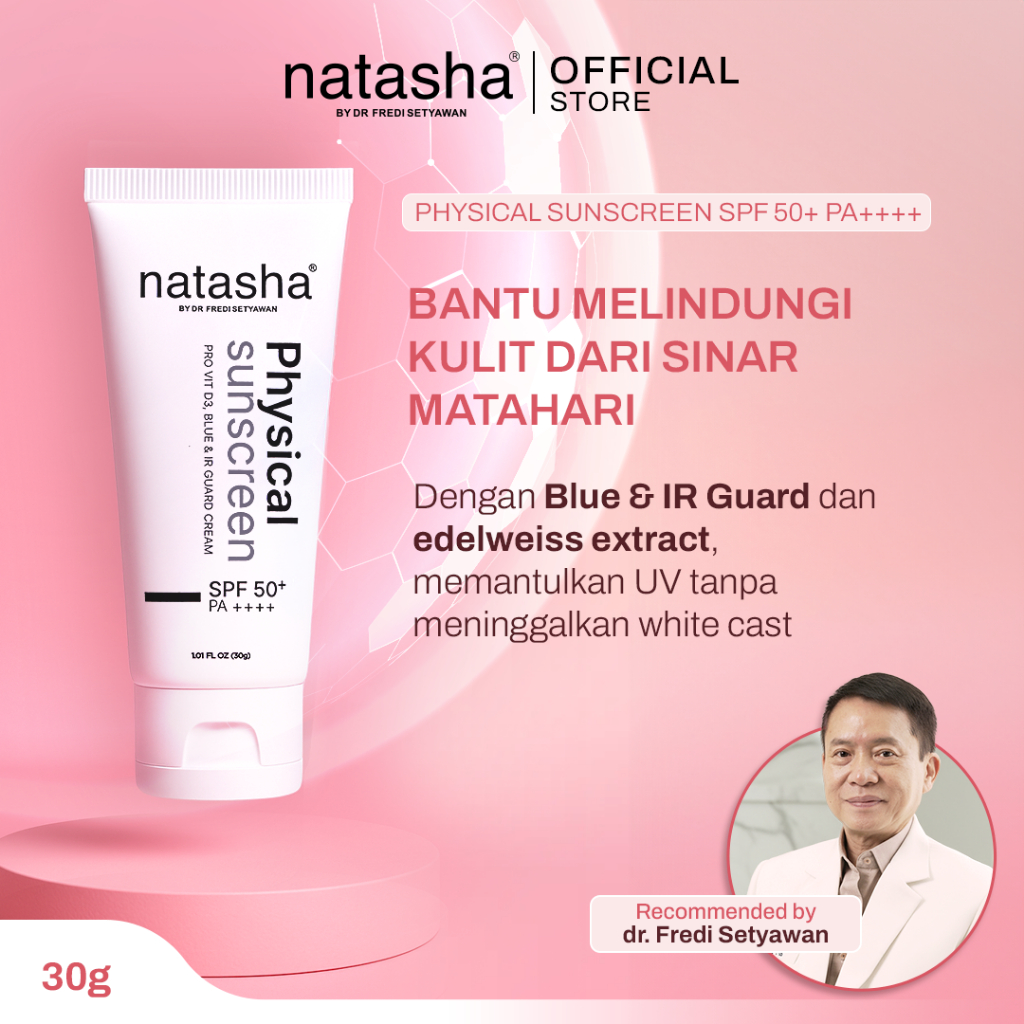 Natasha by dr Fredi Setyawan Physical Sunscreen SPF50