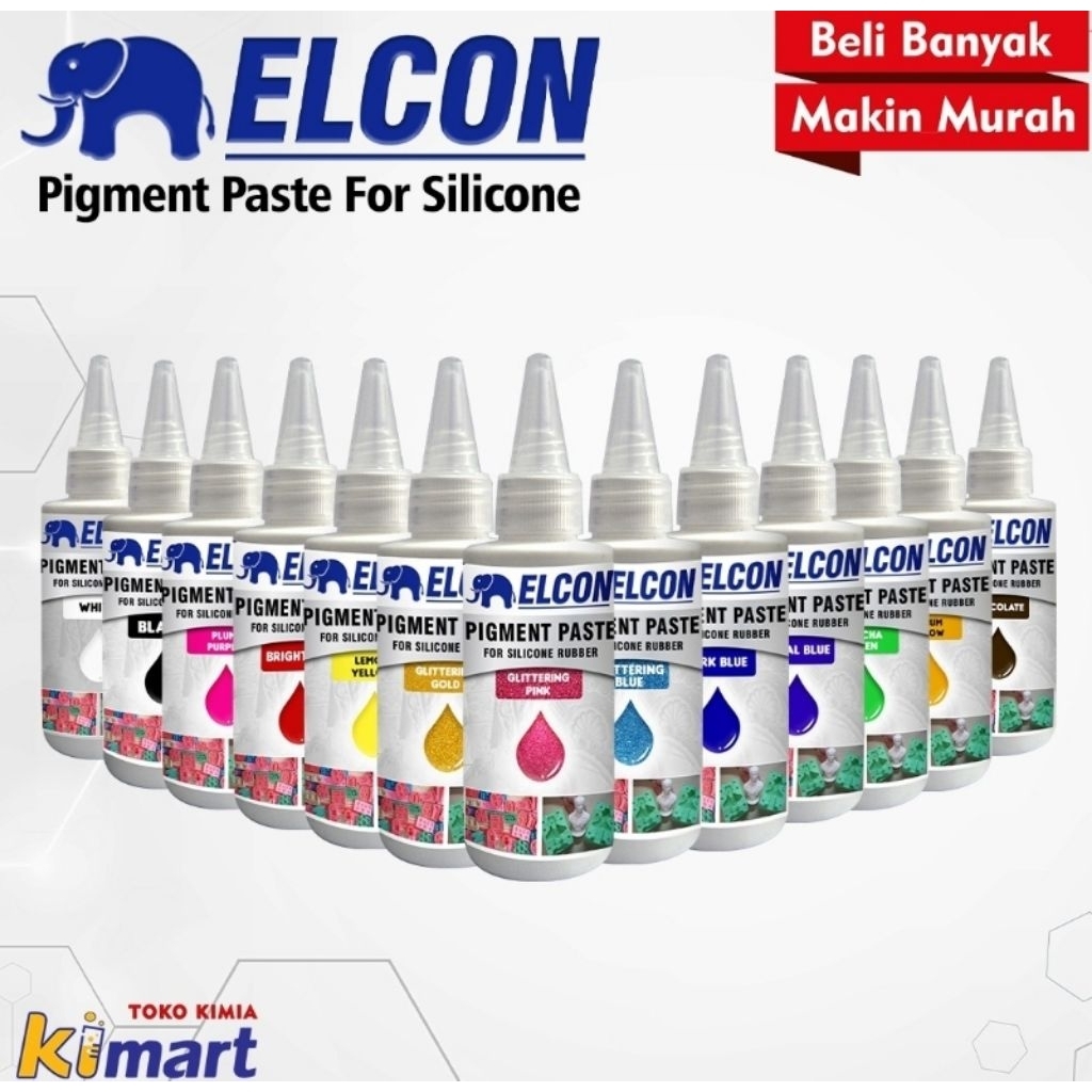 Elcon pigmen paste for siliicone pewarna untuk silikon rubber 100gr