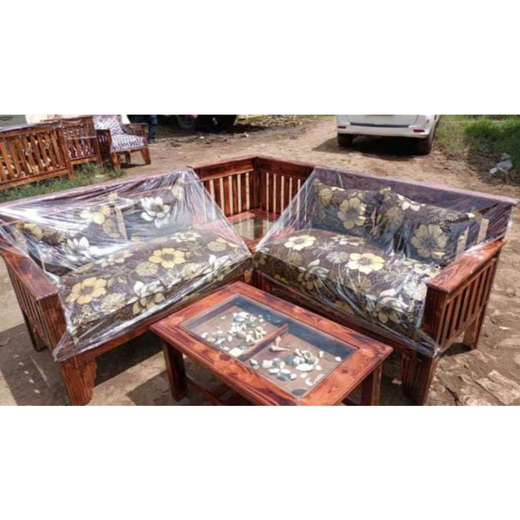 Kursi Tamu Jati Belanda / Sofa Tamu L sudut Jati Belanda / Kursi L sudut Ruang Tamu Jati Belanda / S