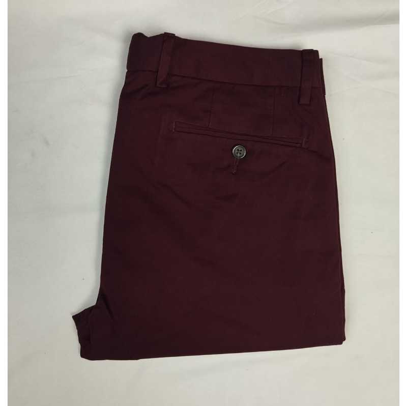POL* RLPH L*UREN Celana Chino Pria Stretch Slim FIt Maroon Premium | Celana Chino | Chino Pants
