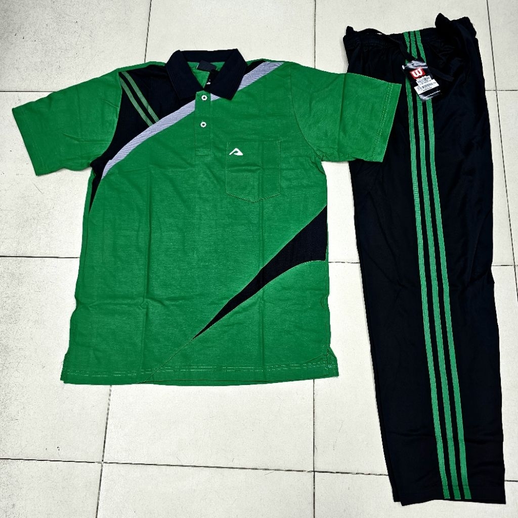 SETELAN OLAHRAGA / BAJU TRAINING SERAGAM OLAHRAGA NCV HIJAU FUJI PRIA DAN WANITA PREMIUM READY UKURA