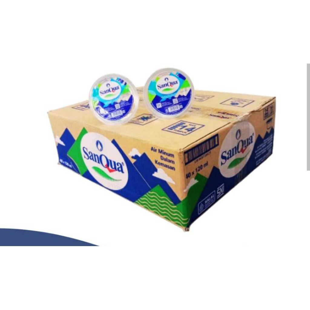 Satu Dus Sanqua gelas kemasan mini 120ml
