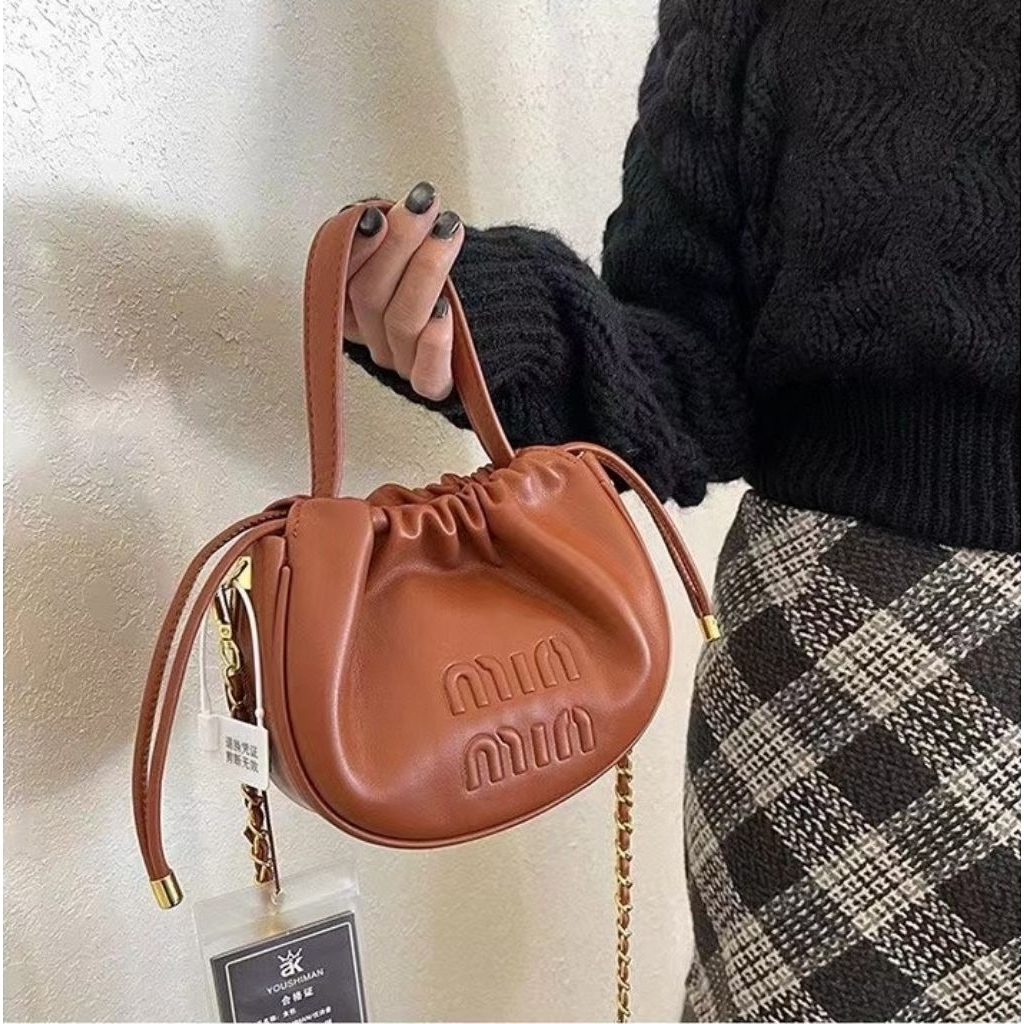 3357 Tas Slingbag Tali Miu² Tali Serut Wanita Premium import