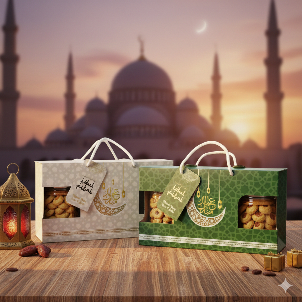 Dus Kue Kering Toples Jar | Dus Kue Lebaran | Dus Toples Jar 300-800 ml | Dus Hampers Lebaran | Dus 