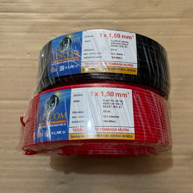 Kabel Engkel NYA Visicom 1x1.5 50 meter