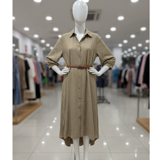 tunik velvet lengan balon private pause (tanpa belt)