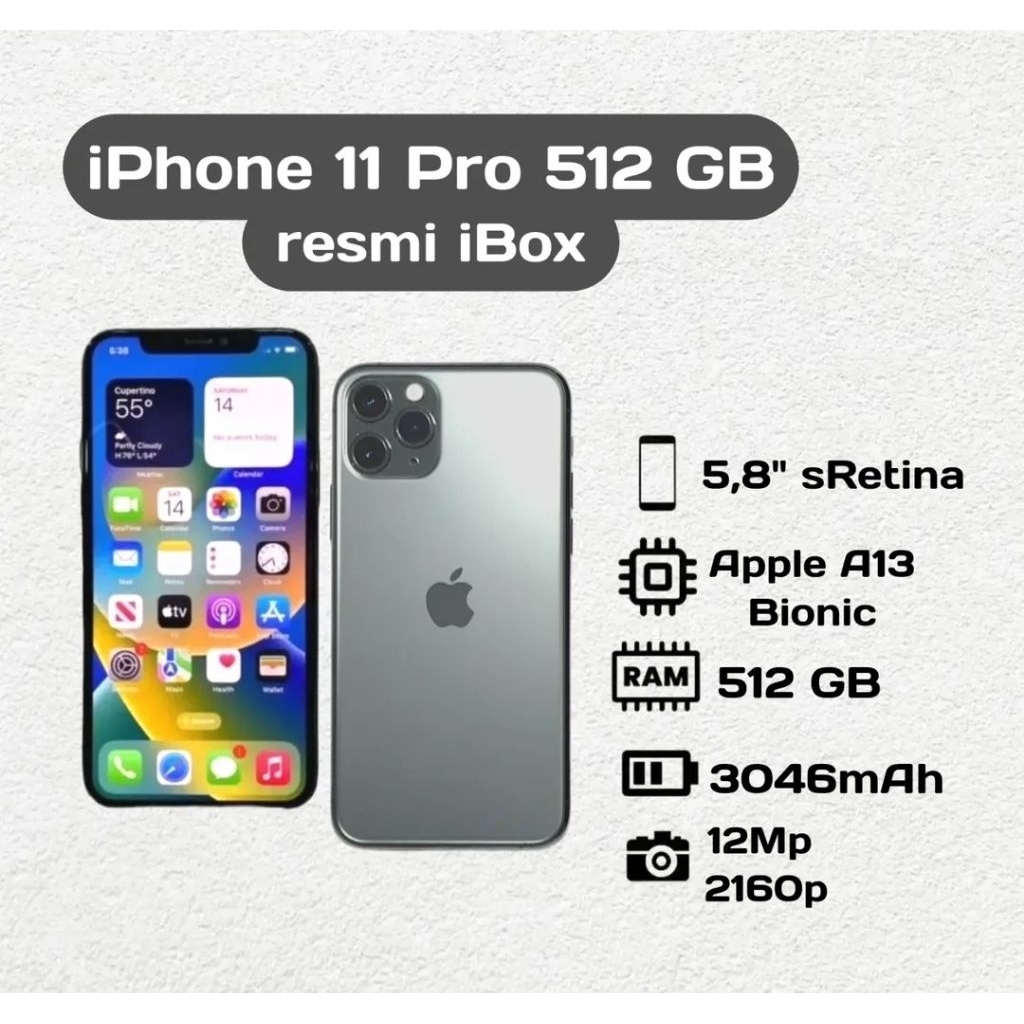 Apple iPhone 11 Pro 512 GB Second Resmi iBox