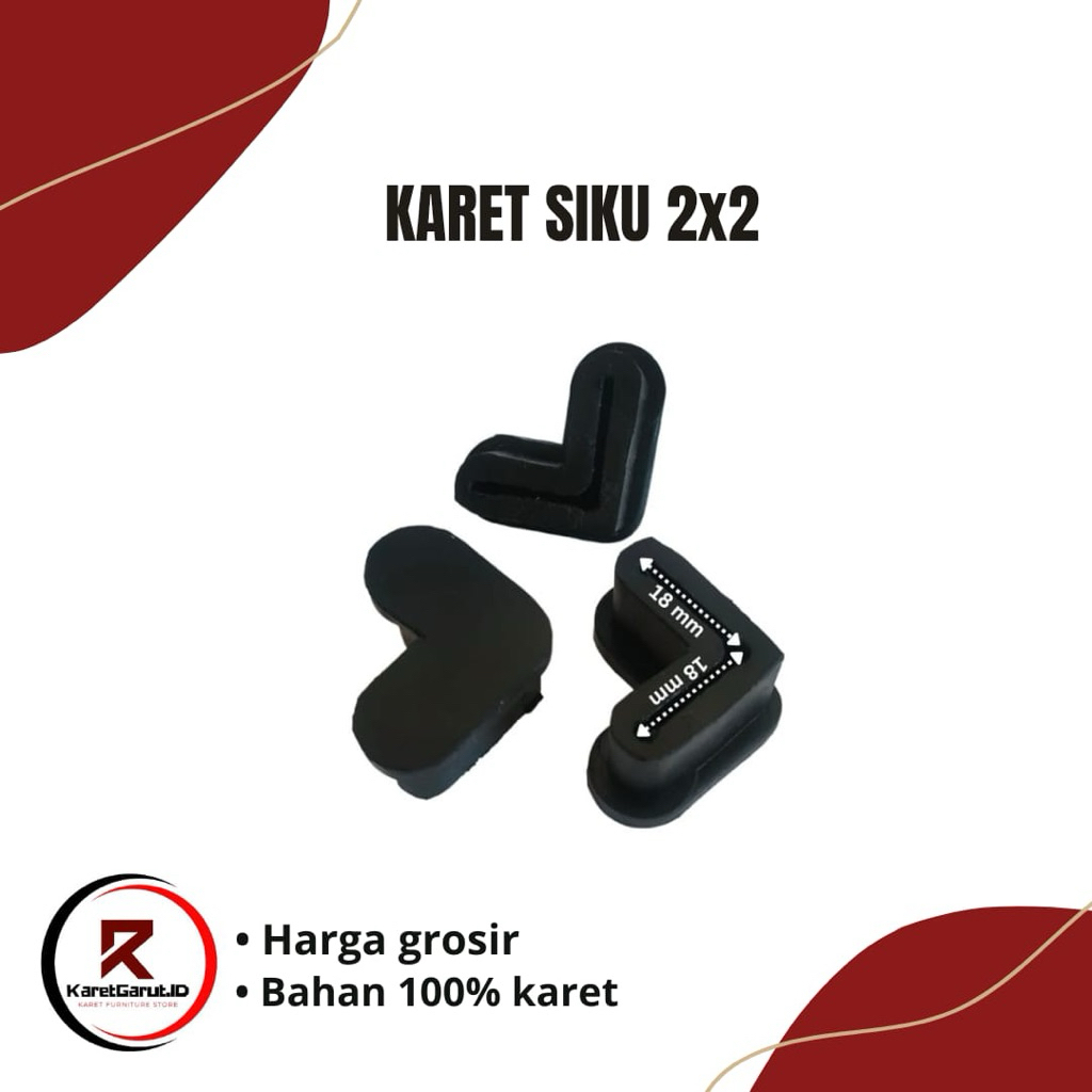 KARET SIKU 2x2/KARET KAKI MEJA KURSI BESI