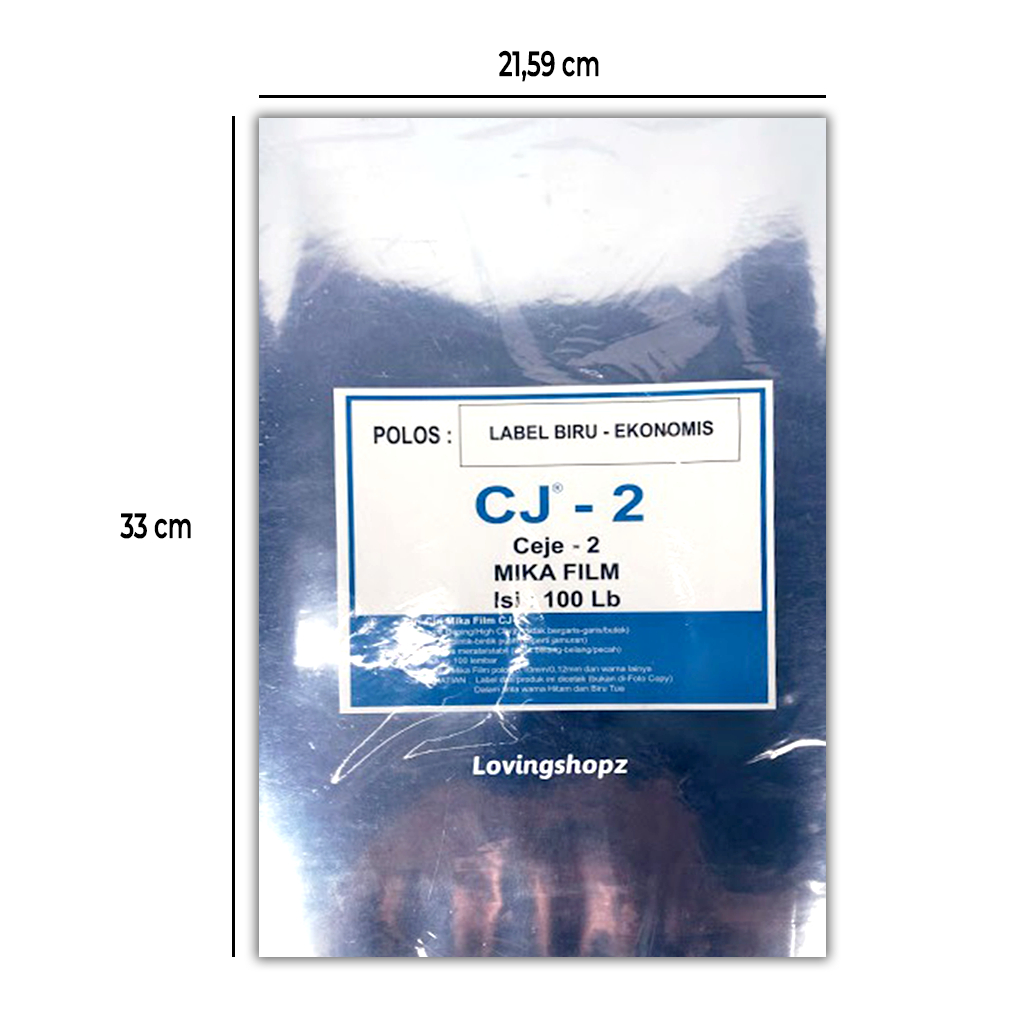 Plastik Mika F4 tebal 0,2 mm