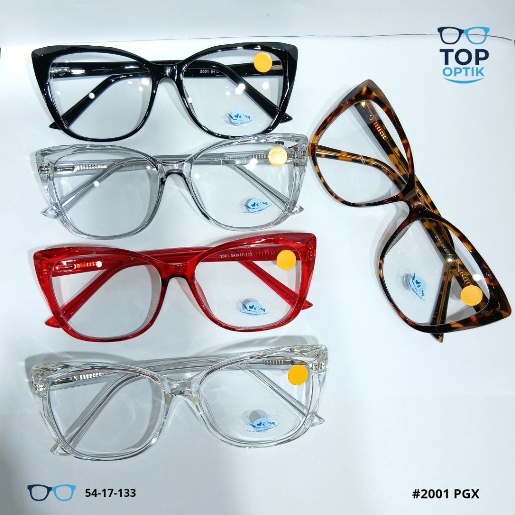 Kacamata Cat eye wanita Photocromic bisa ganti lensa