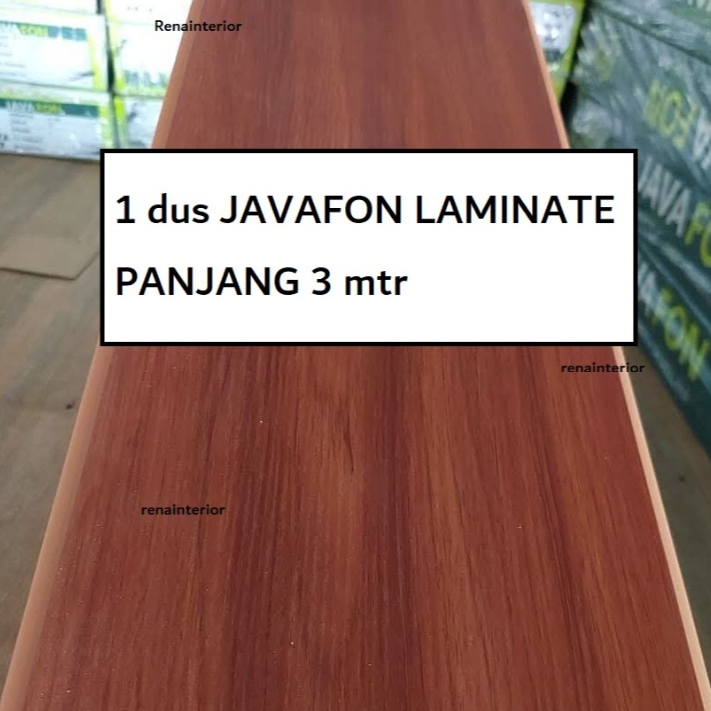 Plafon PVC JAVAFON LAMINATED. Harga 1 dus panjang 3 mtr isi 12 lbr. (doff tekstur halus)