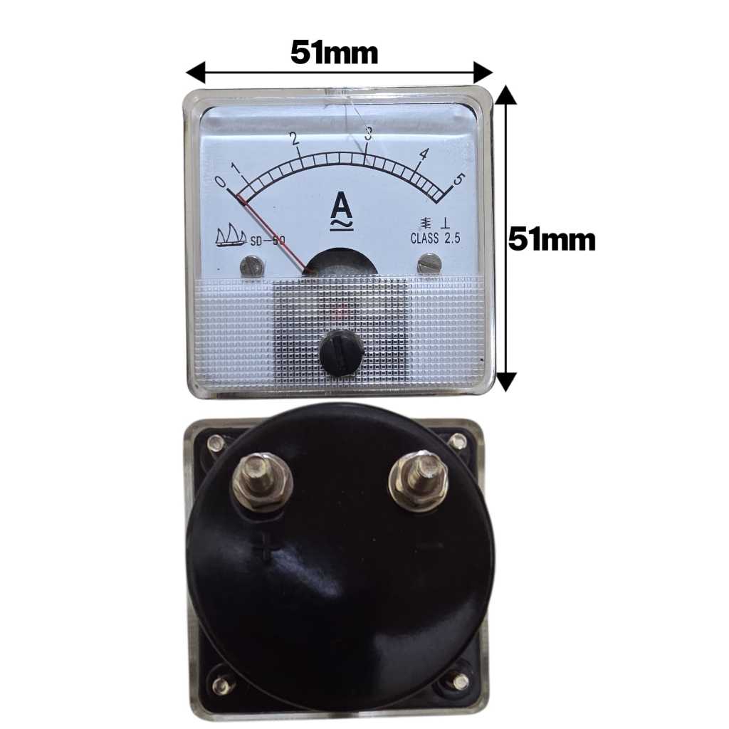 Ampere Meter Analog Amperemeter ANALOG DC 5A/5.000 mA Efisien Energi 006