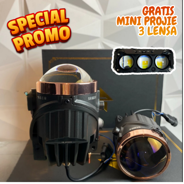 Foglamp Mobil LED Projector SABER SR800S 3 Inch – Lampu Kabut Mobil