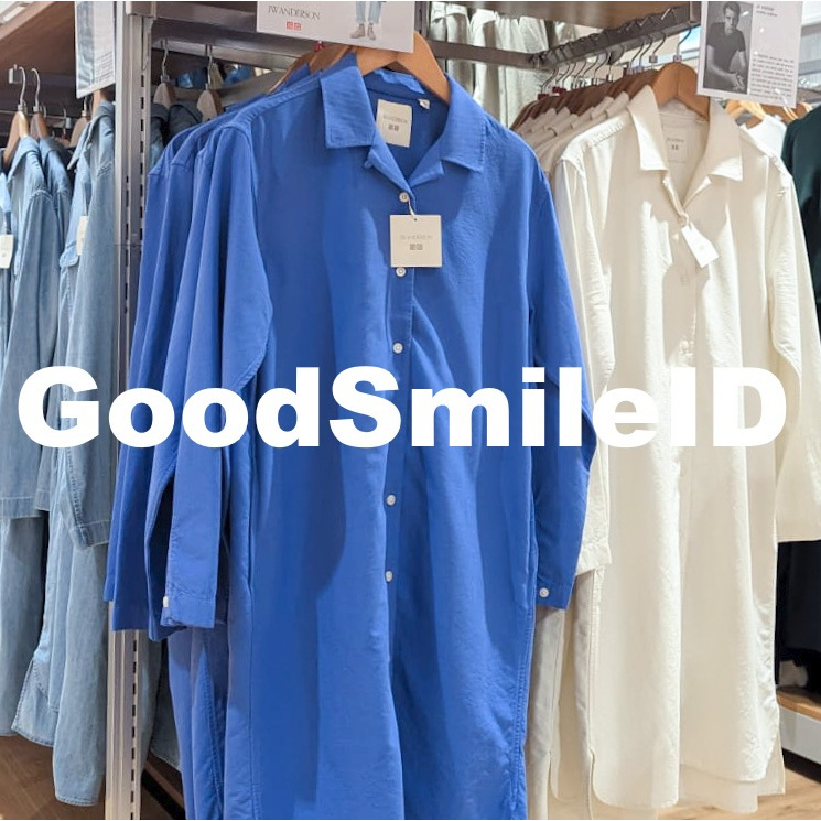 NEW Women Gaun Kemeja Denim Kerah Terbuka Lengan Panjang Dress Cotton Long Sleeve Wanita UNIQLO SALE