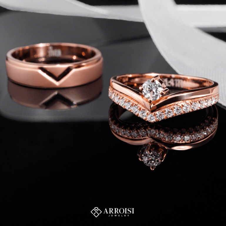Arroisi Jewelry Cincin Nikah Cincin kawin - (0030)