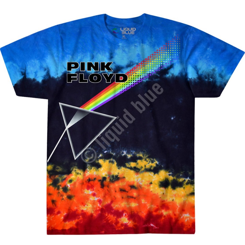 PINK FLOYD US AND THEM TAG LIQUID BLUE SIZE L T SHIRT