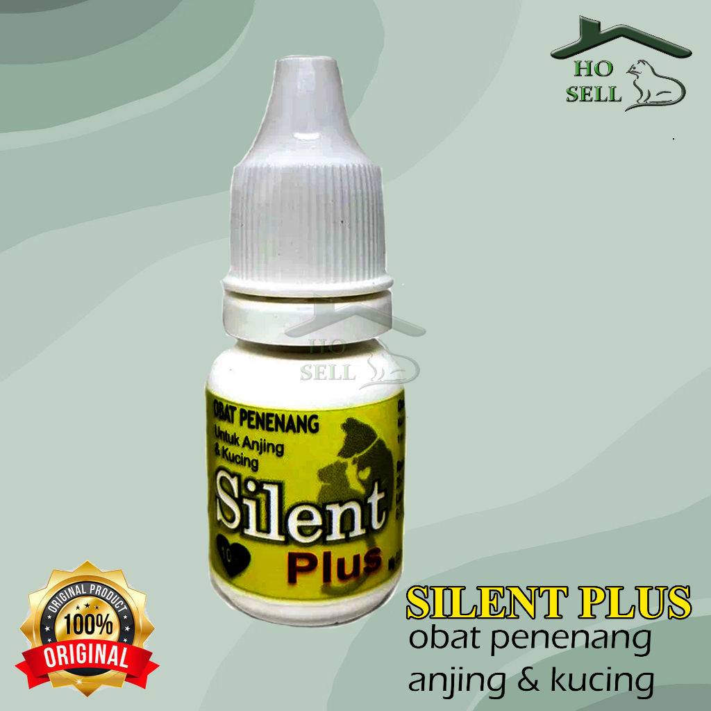 SILENT PLUS 10ml obat penenang hewan kucing dan anjing