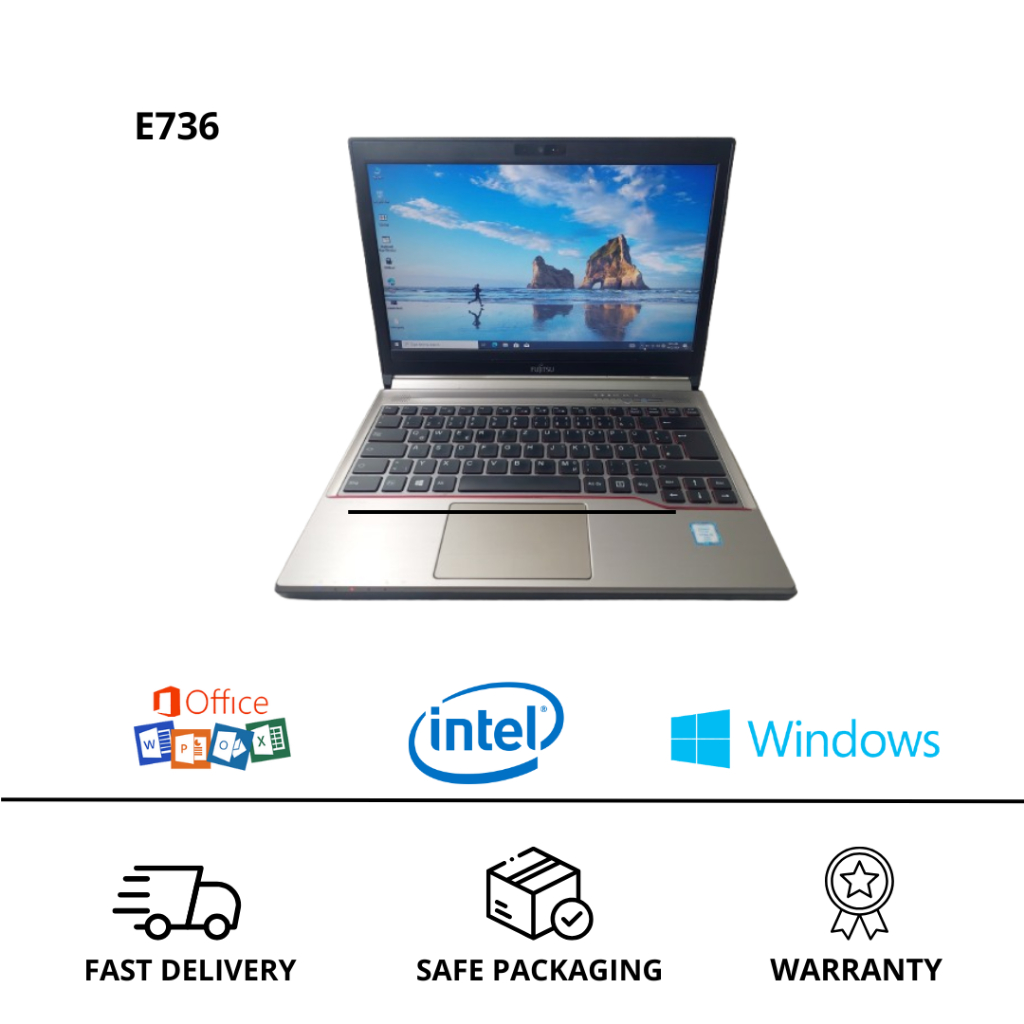 Laptop Gen 6 Fujitsu E736 Ram8gb