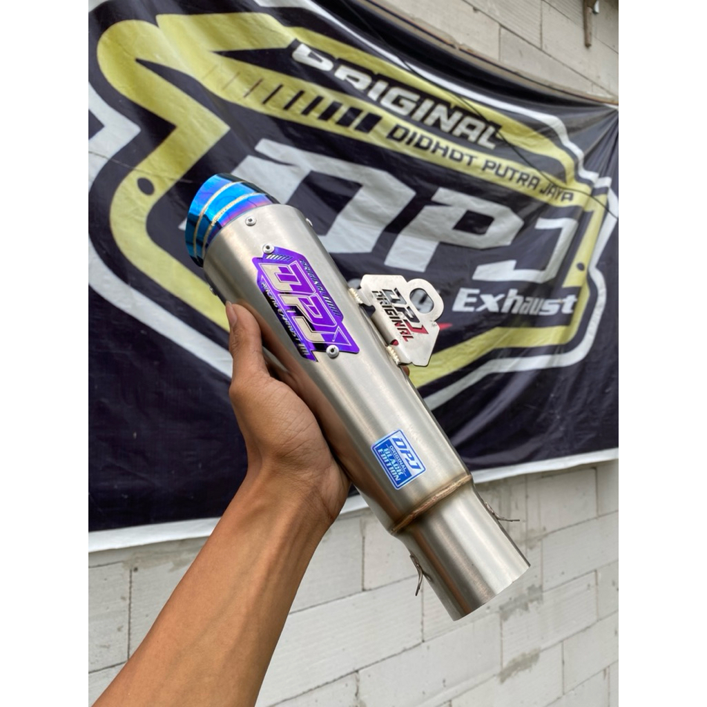 SILINCER DPJ ORIGINAL TYPE KEONG BLUE SARINGAN FULL INLET 50 NEW EMBLEM