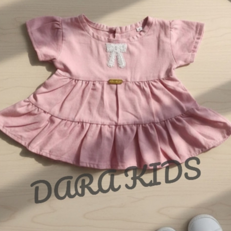 Dress Bayi Anak 0-3 Tahun Rayon Manis Simpel / DARA KIDS